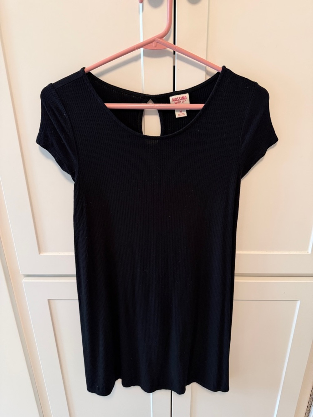 Mossimo Supply Co. Black Ribbed Mini Dress